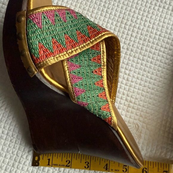 Diane von Furstenberg Multicolor Woven Women's Shoes - Picture 2 of 4